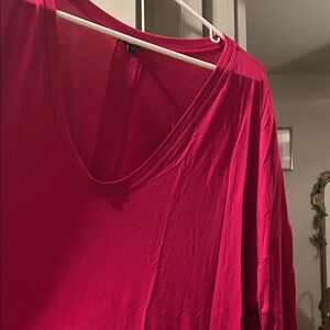 Hot pink long Sleeve Top
